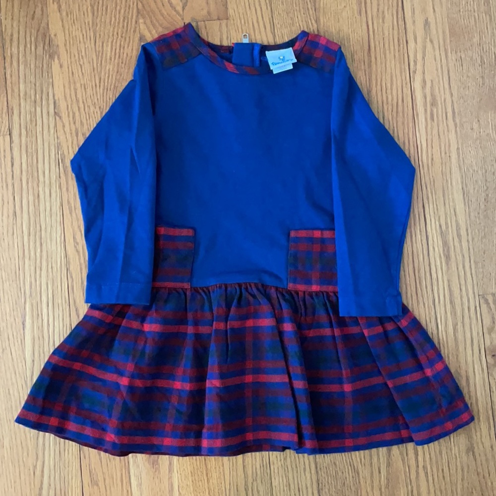 NWOT - Florence Eiseman Blue and Red Plaid Dress